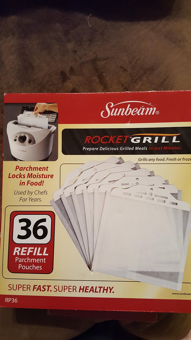 Sunbeam RP36 Rocket Grill Parchment Pouches, 36-Pack - Image 1